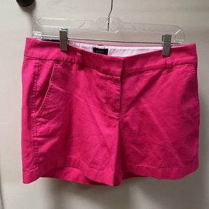 J Crew NWT 5 “ shorts size 6 begonia color (deep pink)